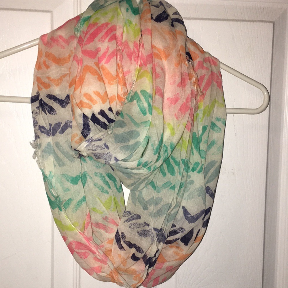 American Eagle multi colored infinity scarf